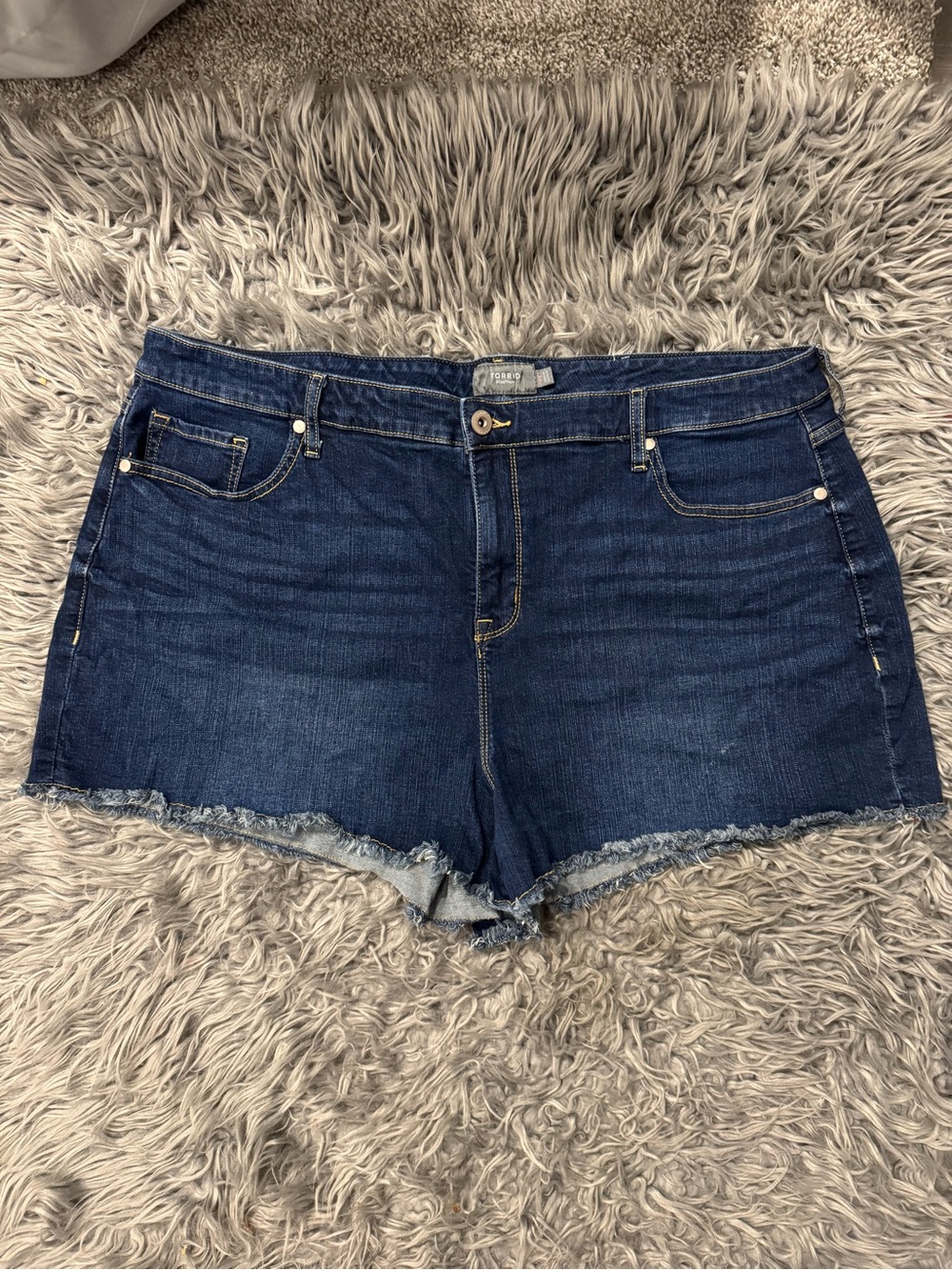EUC torrid Indigo Cutoff Denim Shorts